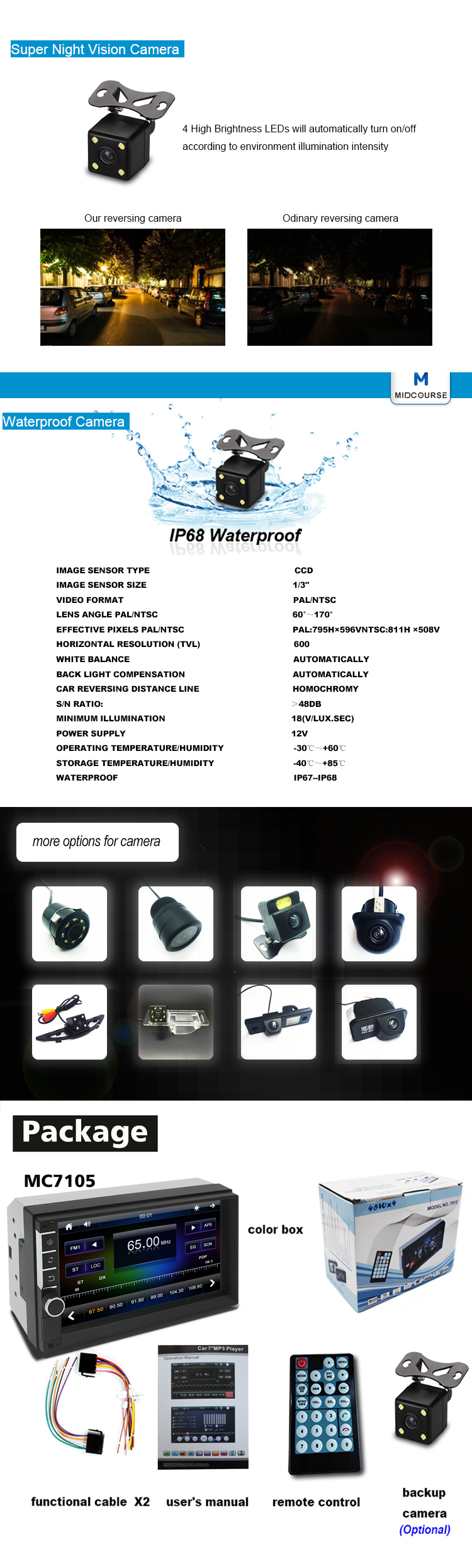 Universal Vehicle Double Din Radio Navigation Bluetooth OEM And OEM Service