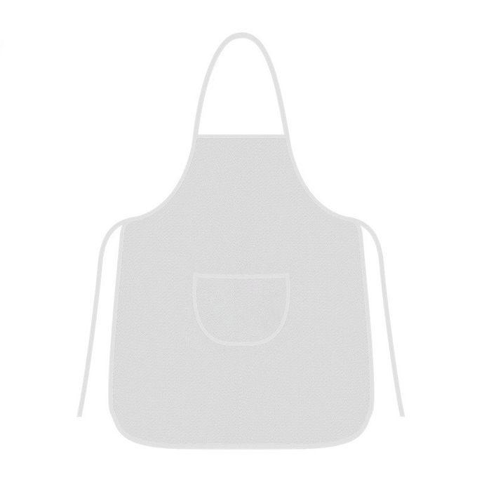Comfort White Polyester Apron Sublimation Blanks For Adult And Kids Eco Friendly