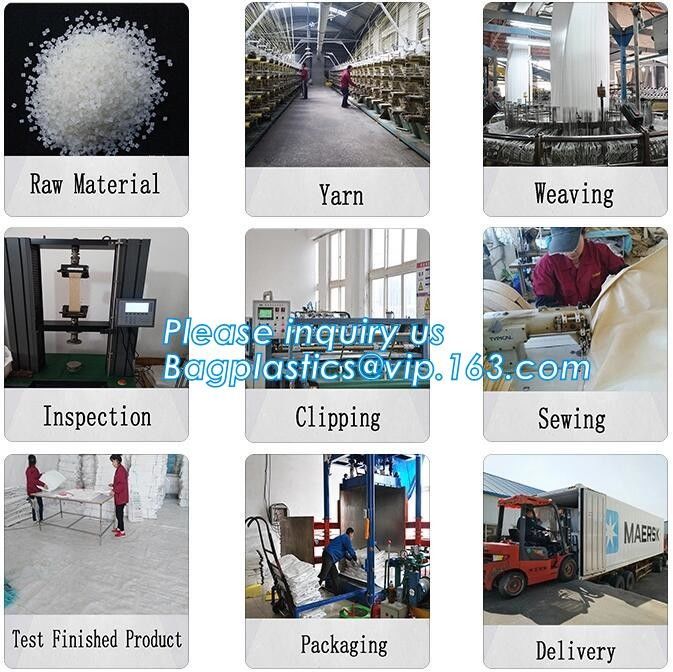 1 Ton - 2 Ton FIBC Jumbo Bags 100% Virgin Polypropylene PP Woven Packing Sand