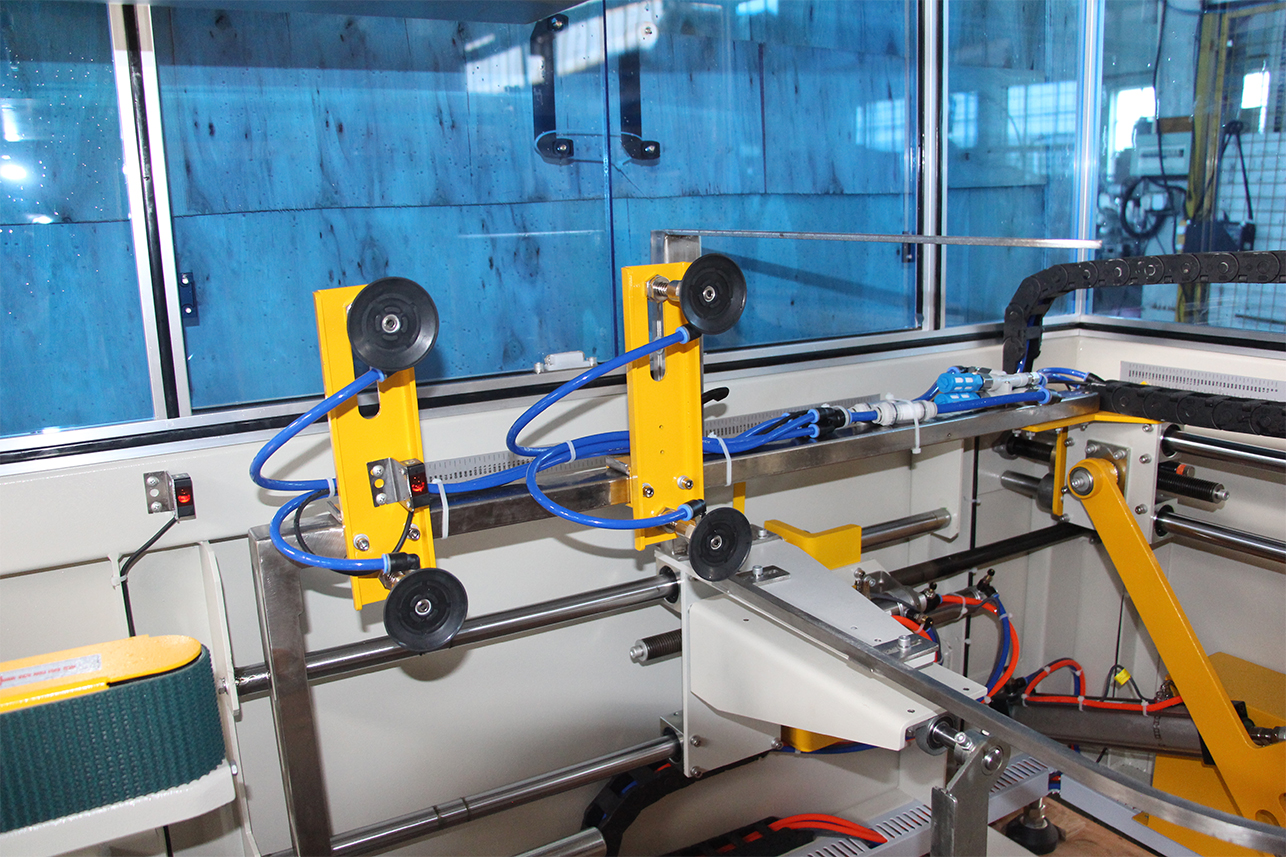 End Of Line Packing Machinery Automatic Carton Unpacking Machine Case Erector