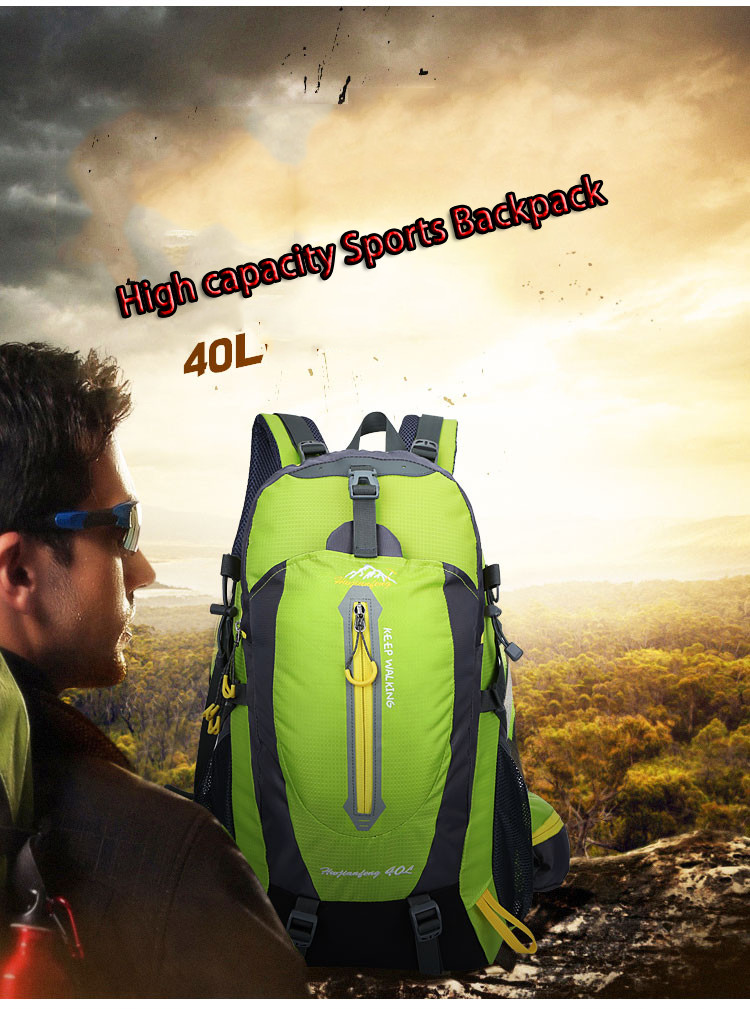 ODM Waterproof Hiking Backpack 30L Water Resistant Daypack Weekend