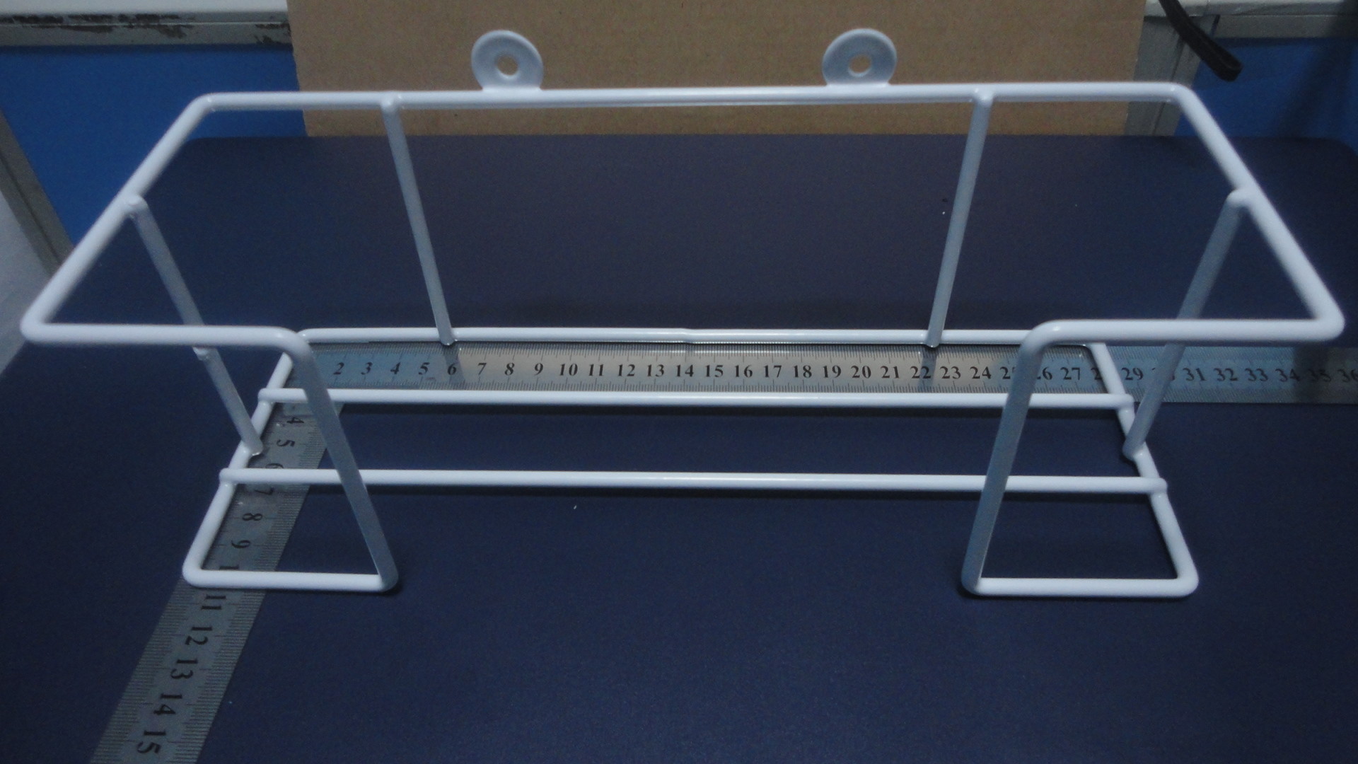 white Triple Wire 50*29*12.5cm Metal Glove Box Holder