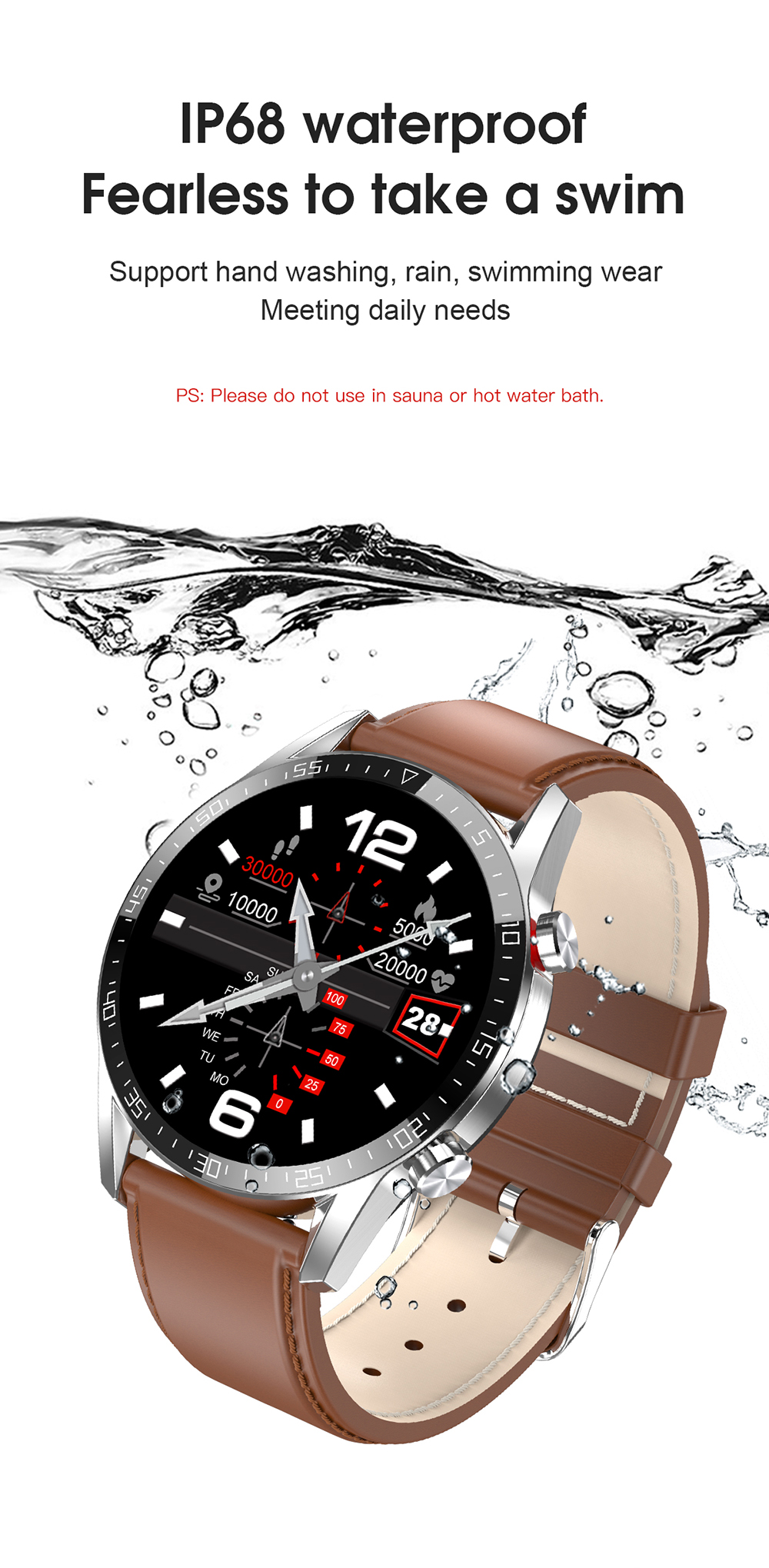 Hot Selling L13 Calling Watch Smart Watch Man Women IP68 Waterproof Smart Band Watches Smartwatch 2019 Q18 Smartwatch