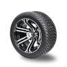 Buy cheap Golf Cart 12 Inch Machined & Black Wheels On 215/35-12 Street Tires from wholesalers
