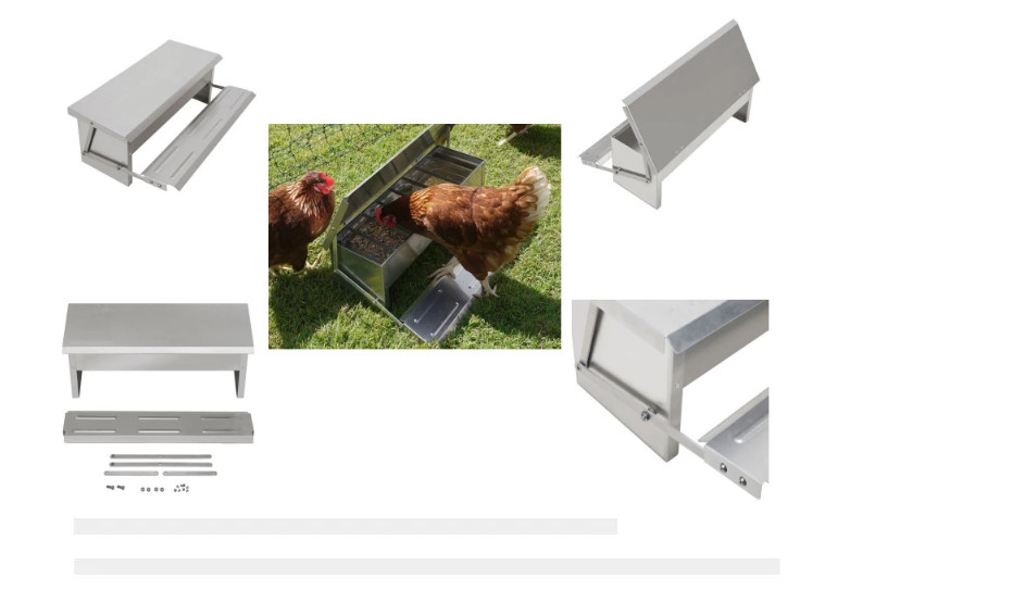 Solid Construction L51cm Automatic Chicken Feeder Timer