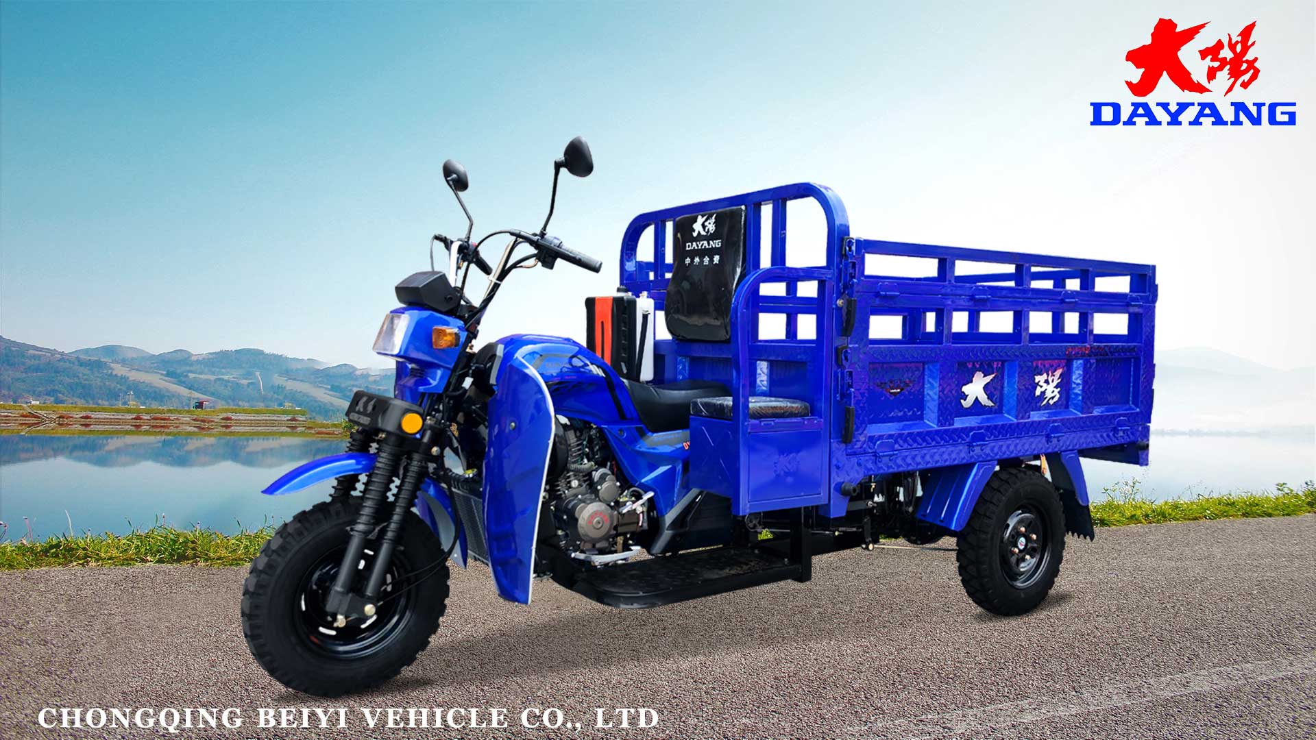 DAYANG DY-Q2 175cc Africa Heavy Load Motor Tricycle 3150 mm Length 4.5 Load Capacity