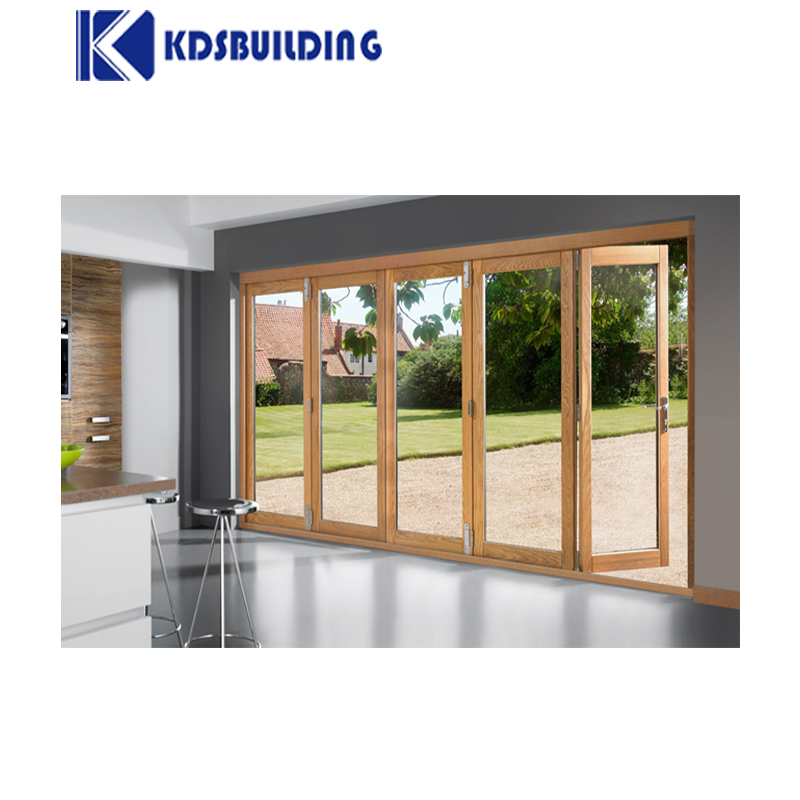 Curved Glass Wooden Fold Door Bifold Custom Interior Plexiglass Door
