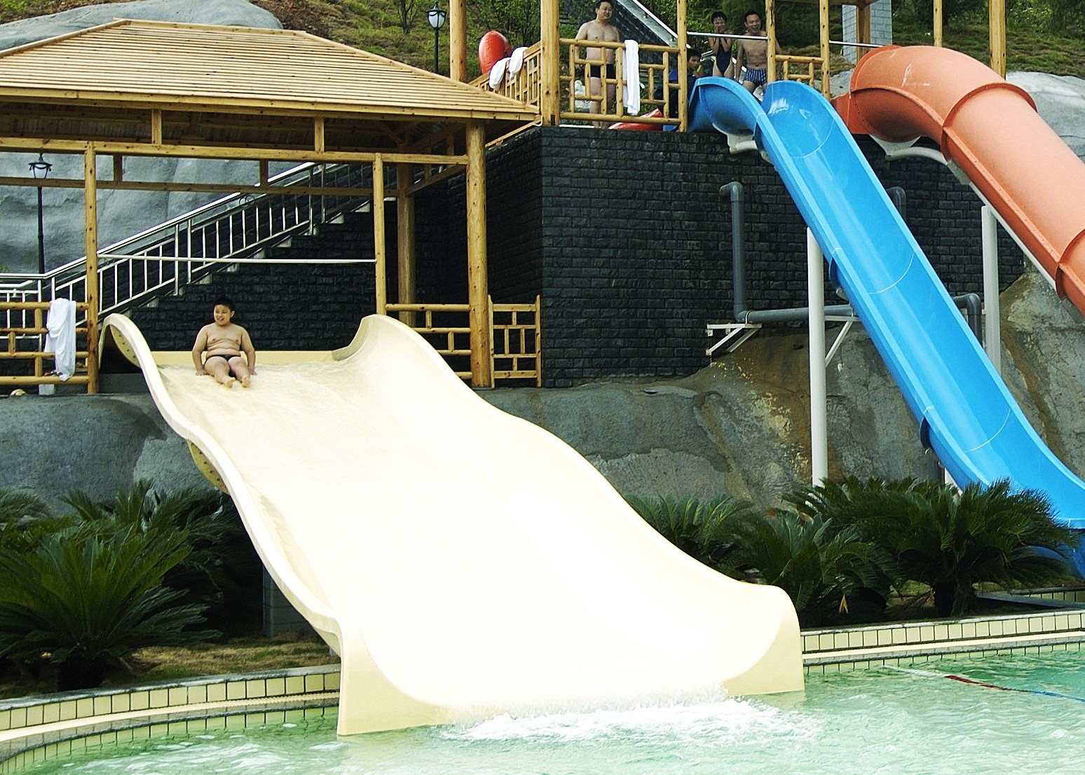 Fiberglass Water Slides for Swimming Pool Equipment for Kids Water Play for Kids Water Park