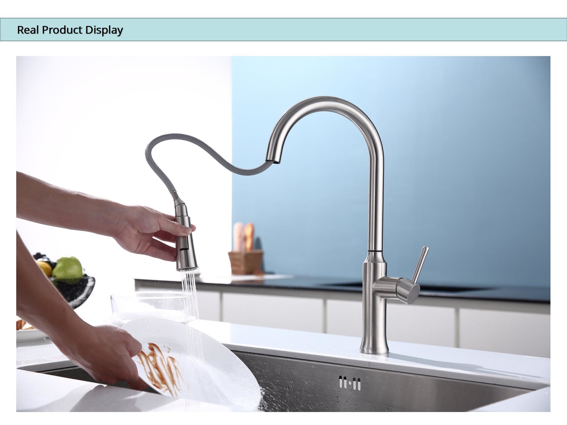 35mm Ceramic Cartridge Kitchen Basin Taps Touchless Water Faucet OEM