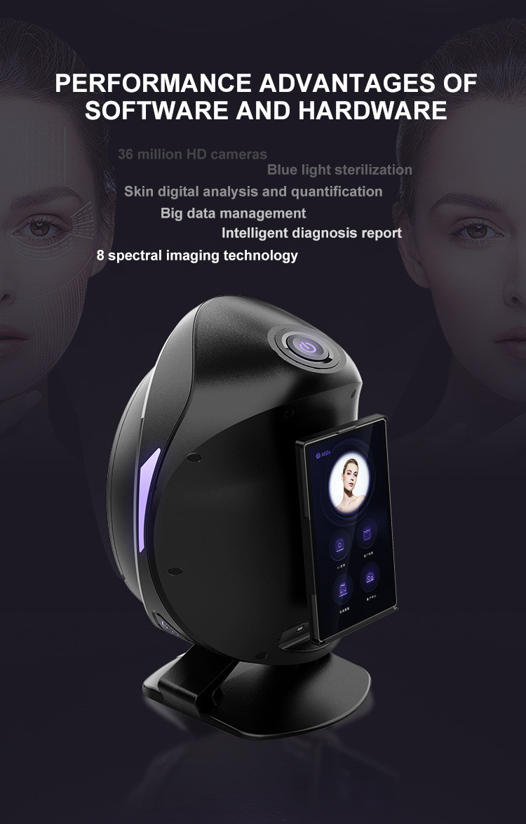 Professional Skin Analyzer Machine AI Powered Skin Diagnosis Machine