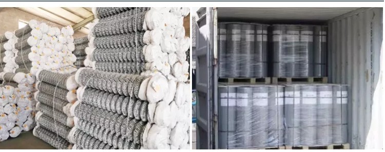 SS 5ft High Chain Link Fence , 20m/Roll Cyclone Mesh Fencing