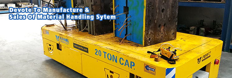 Carbon Steel Trackless Electric Material Transfer Cart for Metal Industry Apply Heavy Load