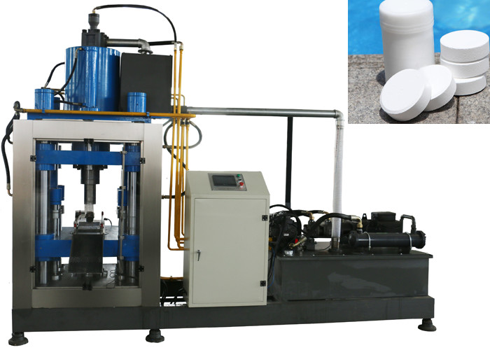 Custom Pill Press Machine , Single Punch Tablet Making Machine TCCA Chlorine Applied