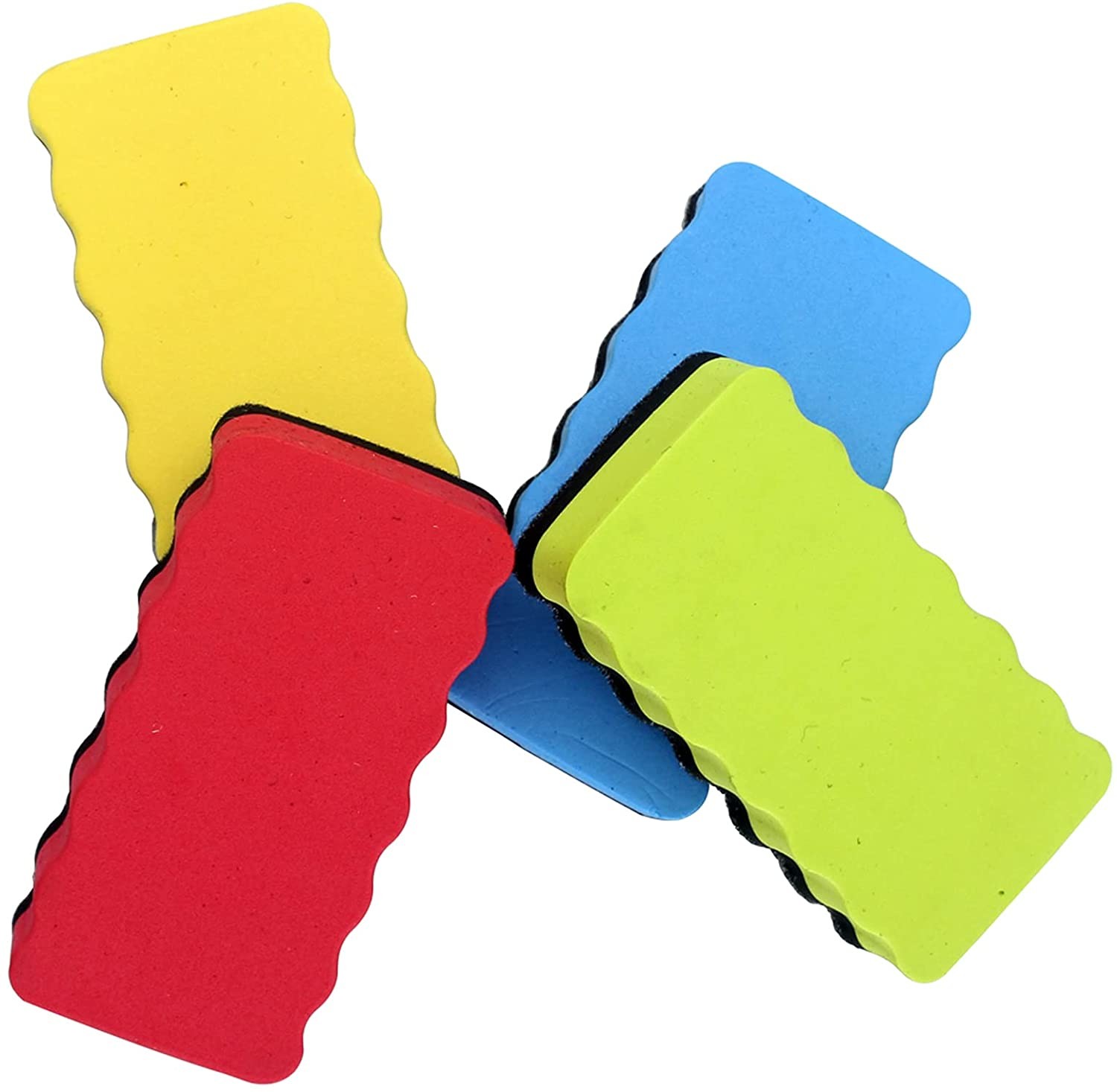 Small Felt Rectangle Magnetic Dry Eraser For Whiteboard With CMYK Color