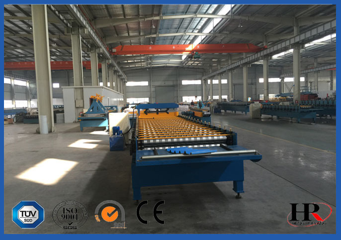 50HZ 3 Phase Roofing Sheet Roll Forming Machine / Metal Forming Machinery