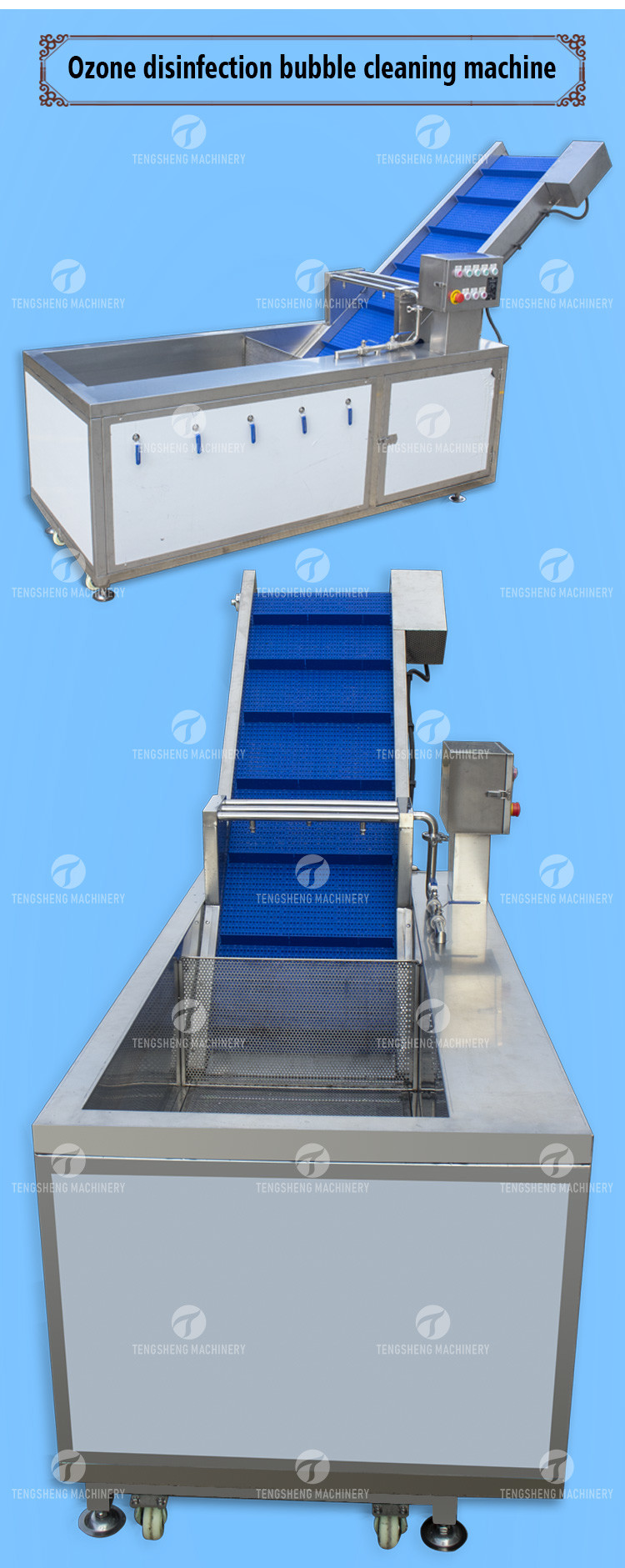 Air Brush Cleansing Citrus Processing Line , Anti Abrasion Sullage Removal Potato Processing Line