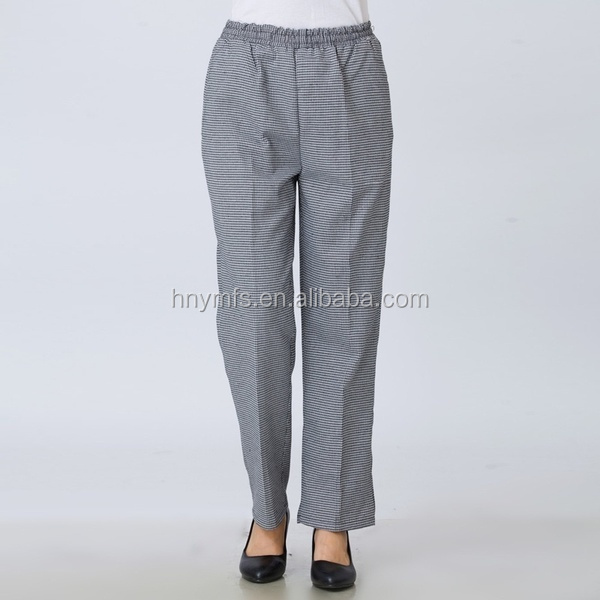 Top Quality Custom Design Workwear Chefs Clothing Chef Pants for women