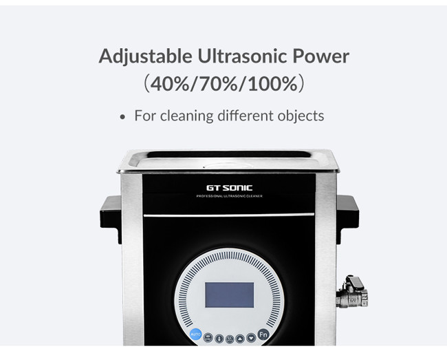 High Efficiency Digital Ultrasonic Cleaner Adjustable Power 1 Year Warranty