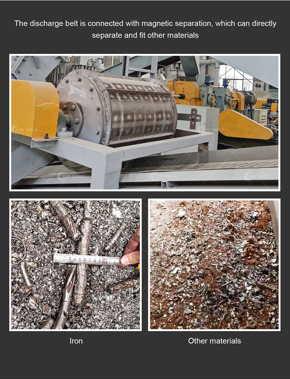 Scrap Steel Iron Aluminum Motor Stator Recycling Machine Vertical Hammer Mill Crusher