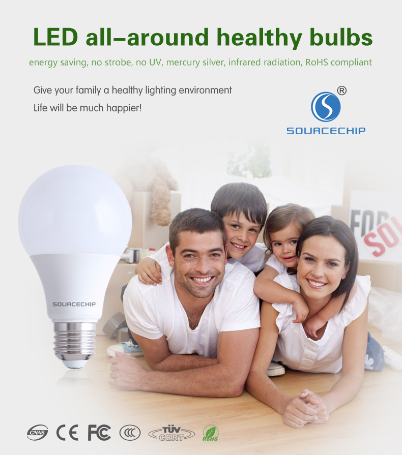 A60 led bulb E27 5W SMD led bulb OEM