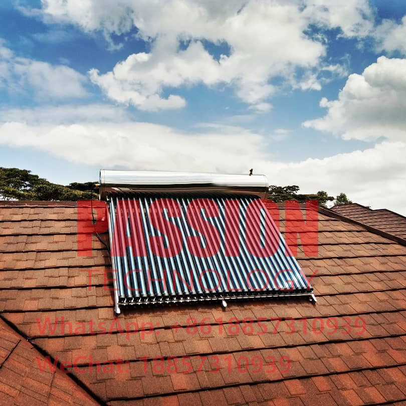 200L SS316 Enamel Inner Tank Pressure Solar Water Heater 20tubes Solar Collector