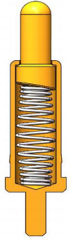 Stainless Steel / Brass Spring Loaded Header Pins DIP Spring Loaded PCB Test Pins With Gold Plating