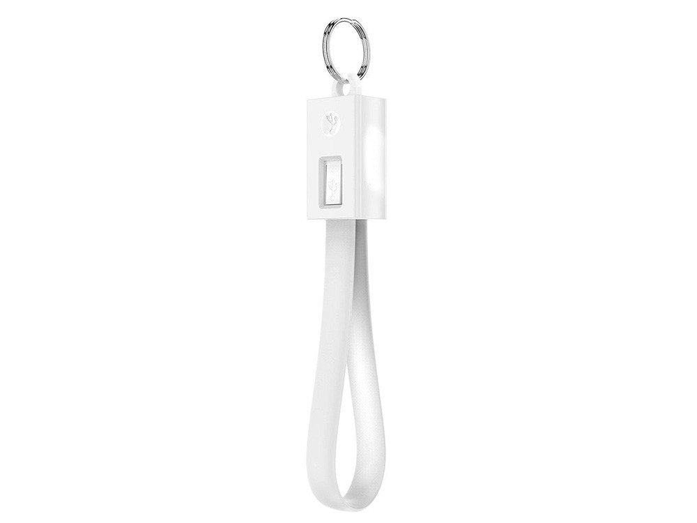 Portable Keychain Mobile Phone Charger Cables Micro/8pin Connector For Samsung Iphone