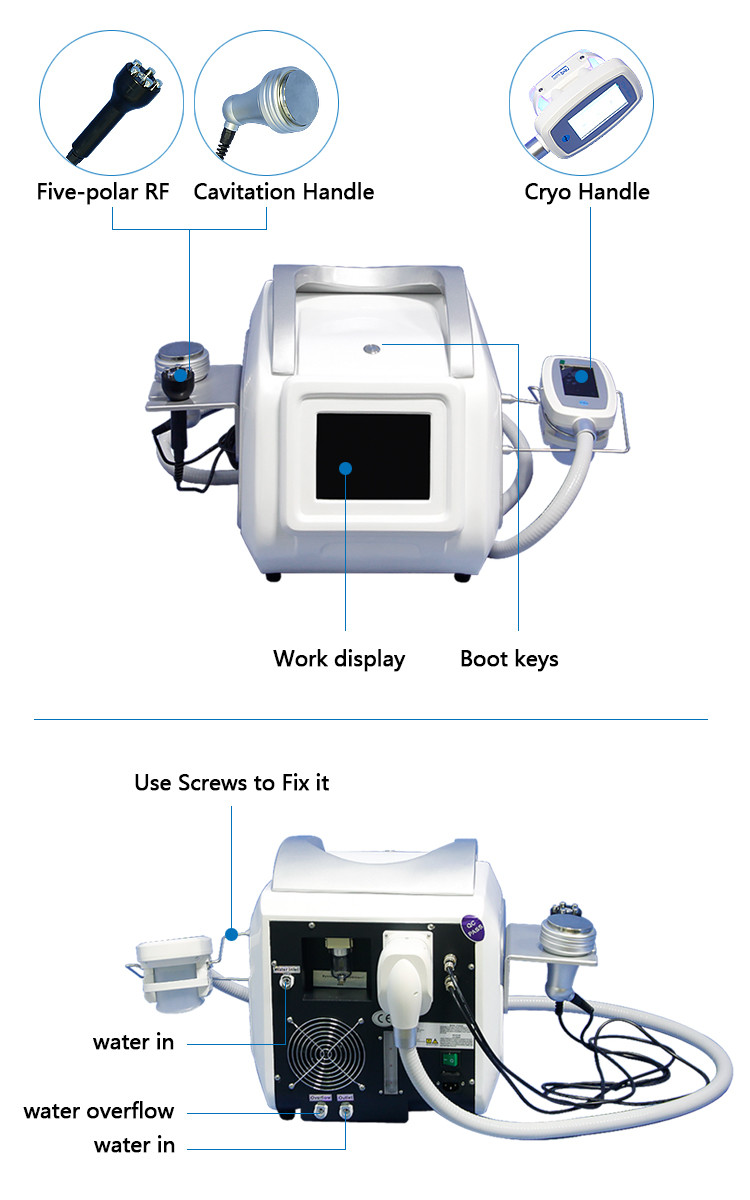 Hot Selling instrument! hotsale portable cryo cavitation rf cryolipolysis slimming machine
