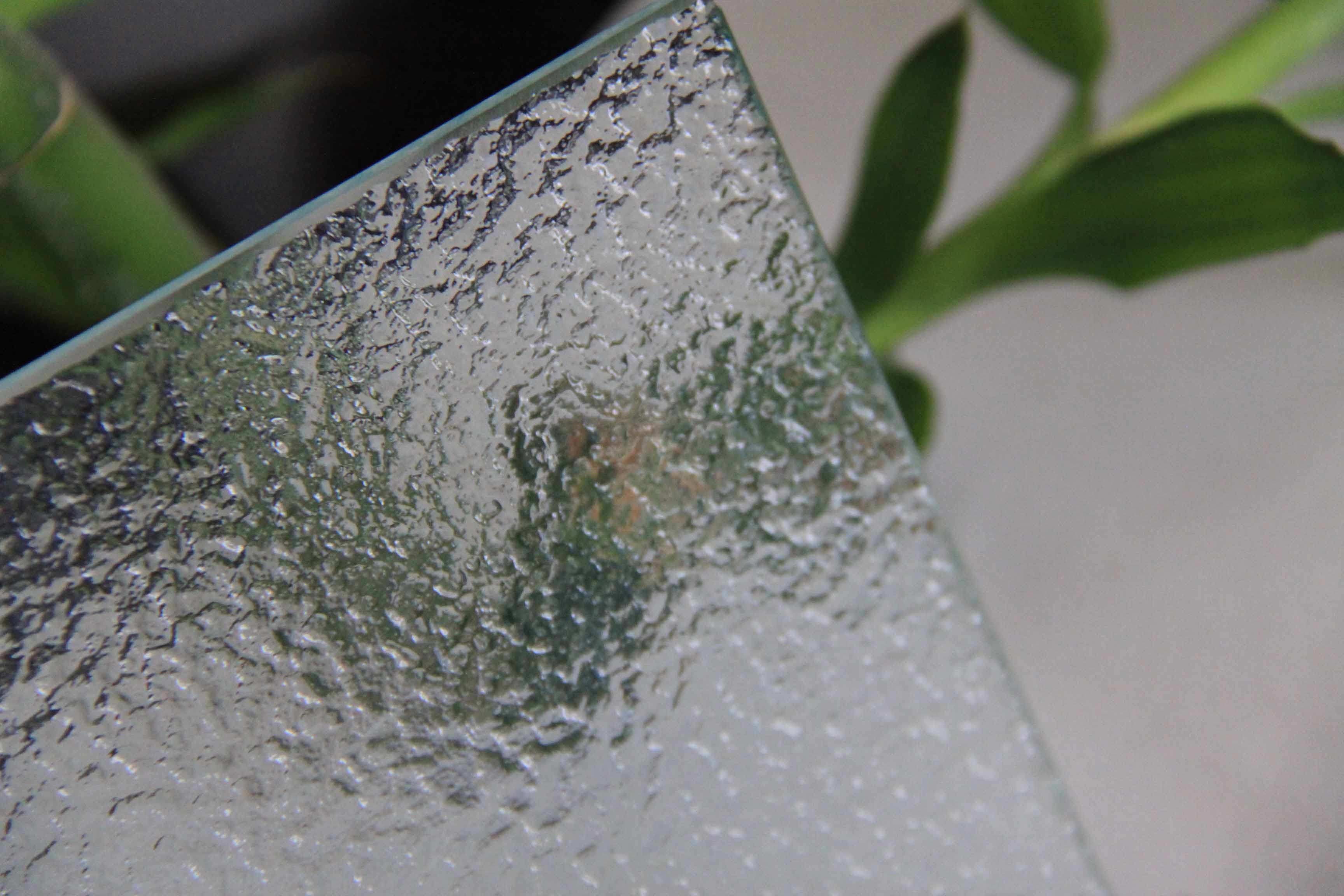 15mm Patterned Tempered Glass Customized Clear Patterned Glass For Building Door Window