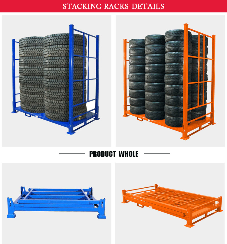 Warehouse Tyre Racking Tire Rack For Storage Collapsible