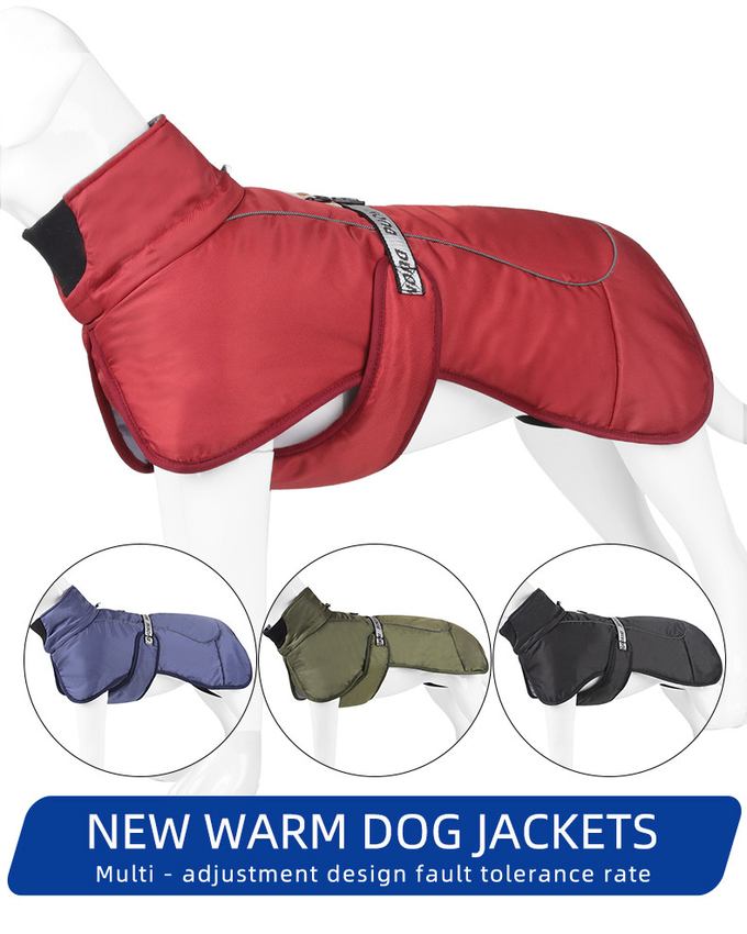 Cavalry Twill Fabric Cotton Outdoor Jacket Clothing For Pets In XL / 6XL Sizes