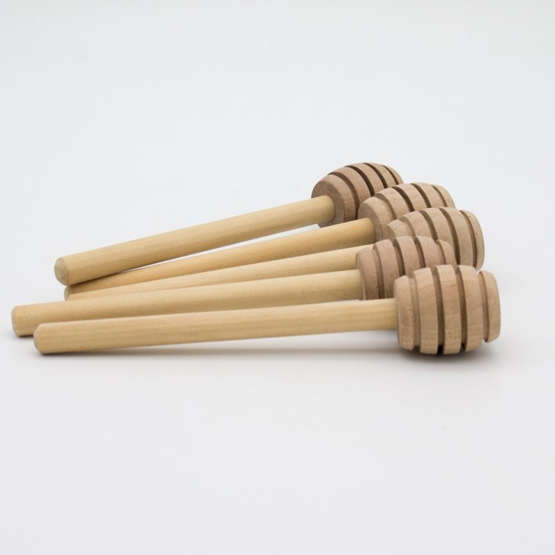 Tableware Wooden Muddler Eco Friendly Customized Size Honey Stir Bar