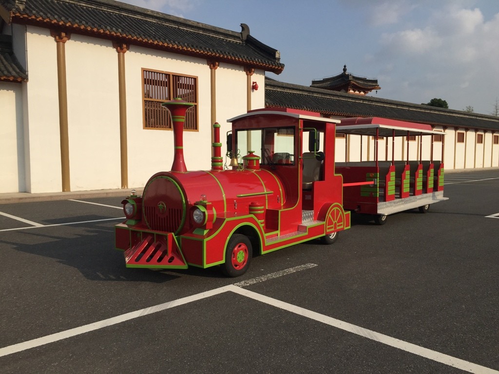 Eco Friendly 42 Passenger Electric Trackless Train For Sightseeing Customized Color
