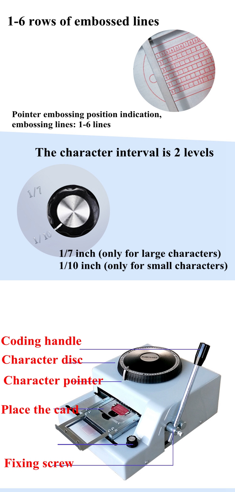 1/7 Inch Character Interval 72 Letter Dog Tag ID Metal Tag Punching Machine Embossing Machine