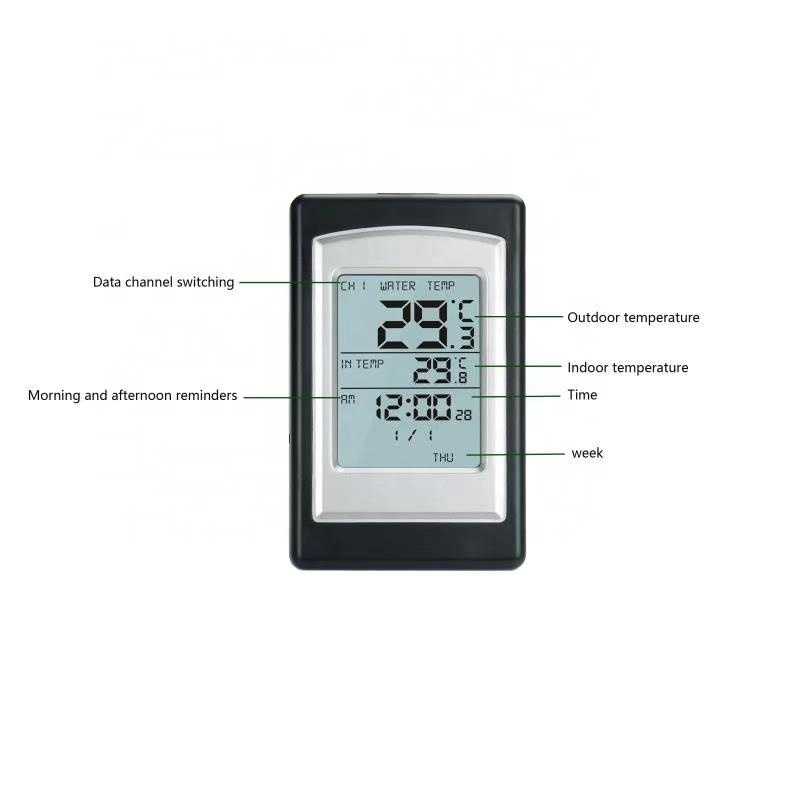 High Accuracy ±1.0°C Wireless Digital Floating Thermometer For Swimming Pool And Aquarium 7-15v