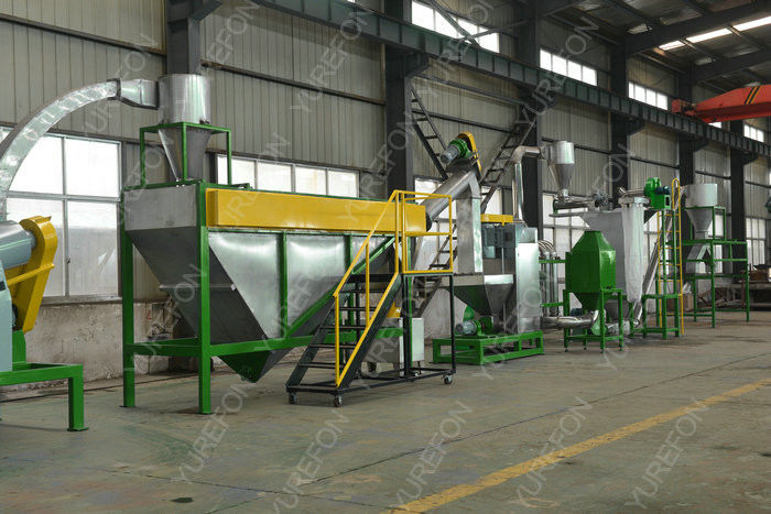 PET Bottle Plastic Washing Recycling Machine With Hot Washer And Friction Washing