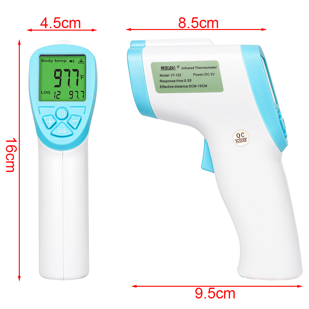 Digital Infrared Thermometer Non Contact Baby Forehead Infrared Thermometer Gun