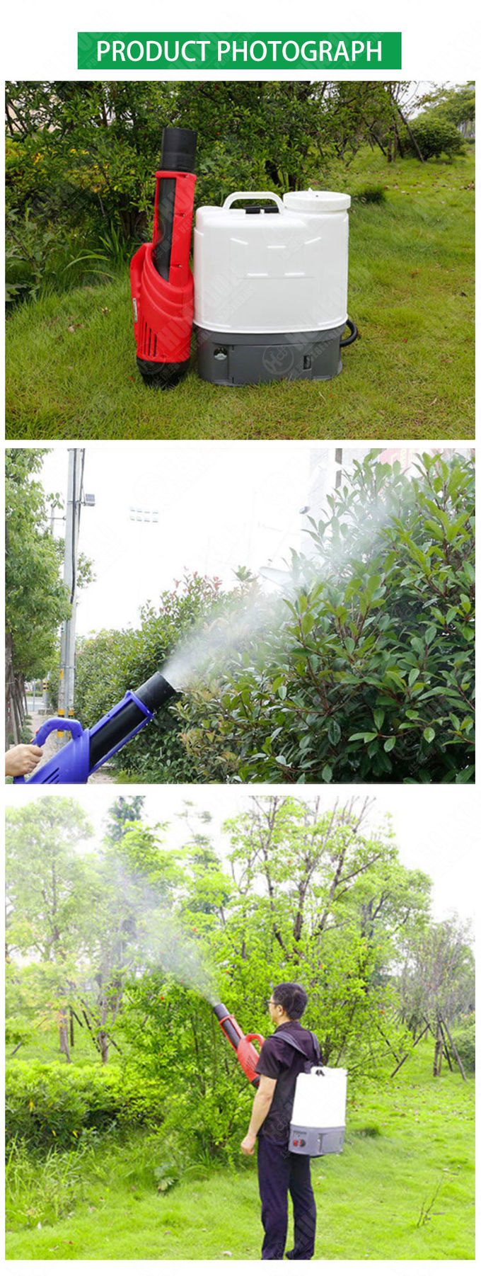 Knapsack Backpack Electrostatic Disinfectant Fogger Machine Agricultural Pesticide