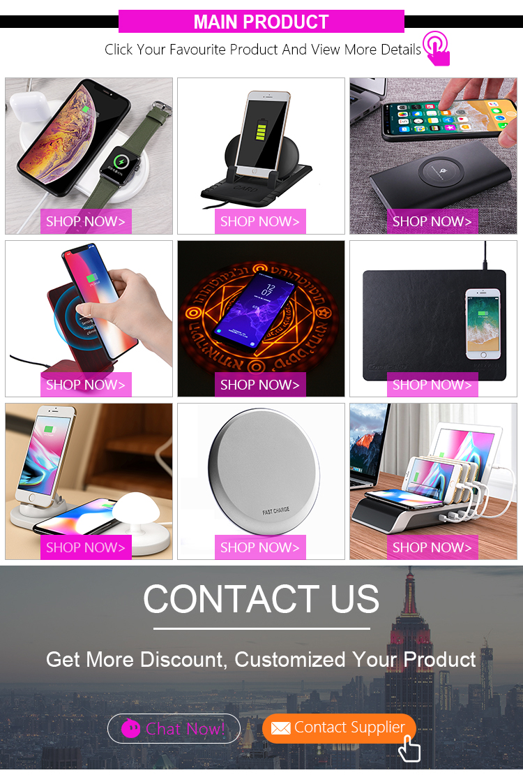 Portable Type C QI Standard 10W Smart Sensor Phone Holder