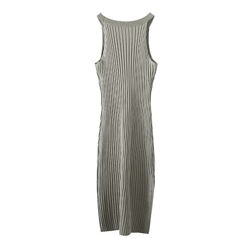 OEM maufactory Summer Narrow Shoulder Vest Skirt Sleeveless New Side Split Pits Sexy Hip Skirt