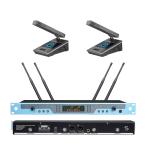 2CH Dual Channel UHF Wireless Microphone System High Sensitive