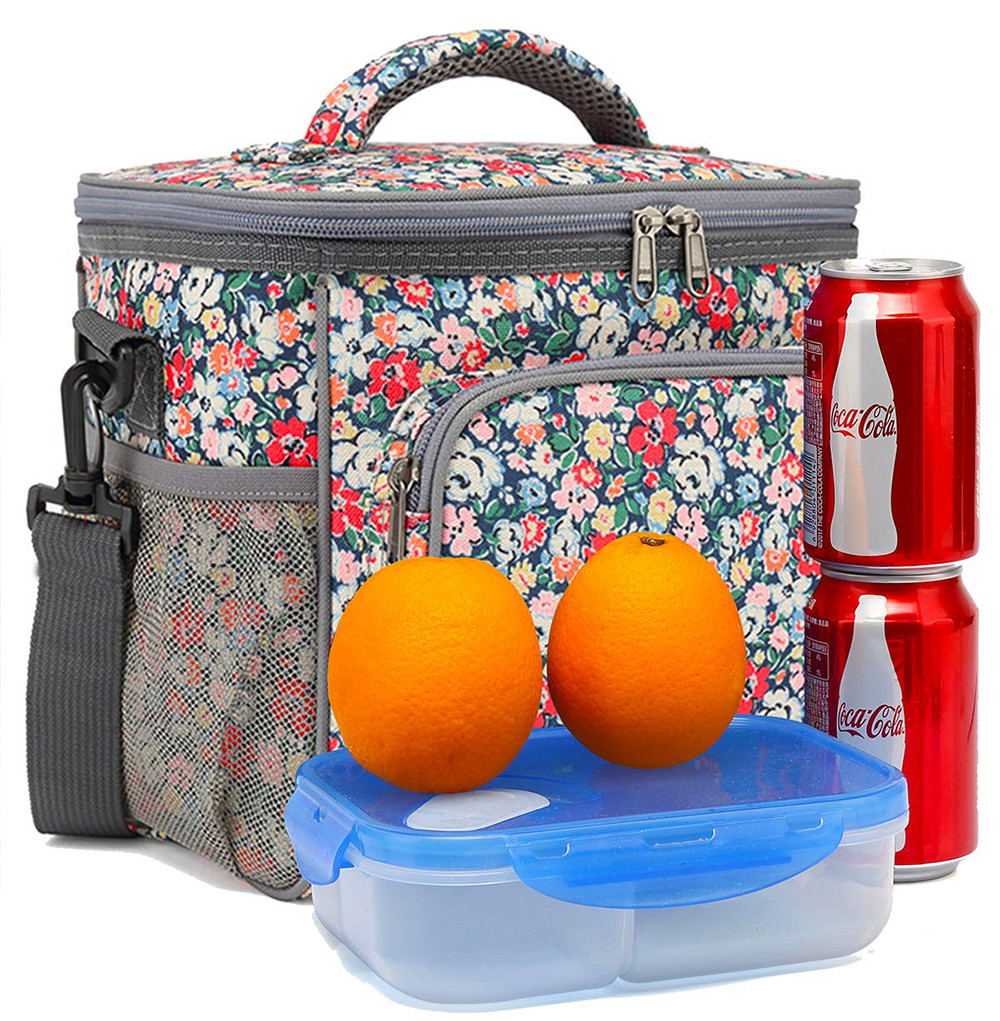 Waterproof Polyester Leakproof Cooler Tote Bag with Detachable Shoulder Strap