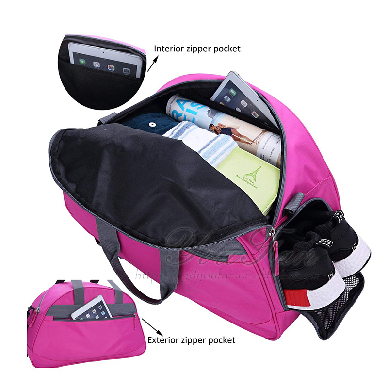 Custom Logo Stylish Gymnastics Duffle Bag High Durability For Ladies