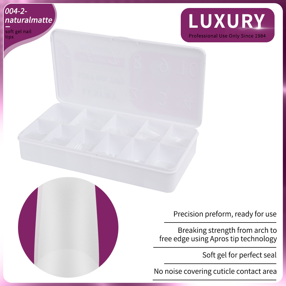 500pcs/Box Medium Square Shaped False Nails For Nail Extension Manicure Tools 11 Sizes