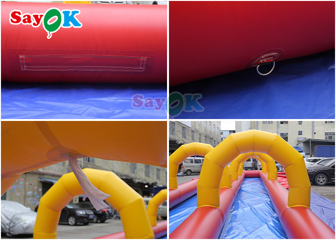 Outdoor Inflatable Slide Attractive Entertainment 20m Giant Inflatable Water Slide For Amusement Park