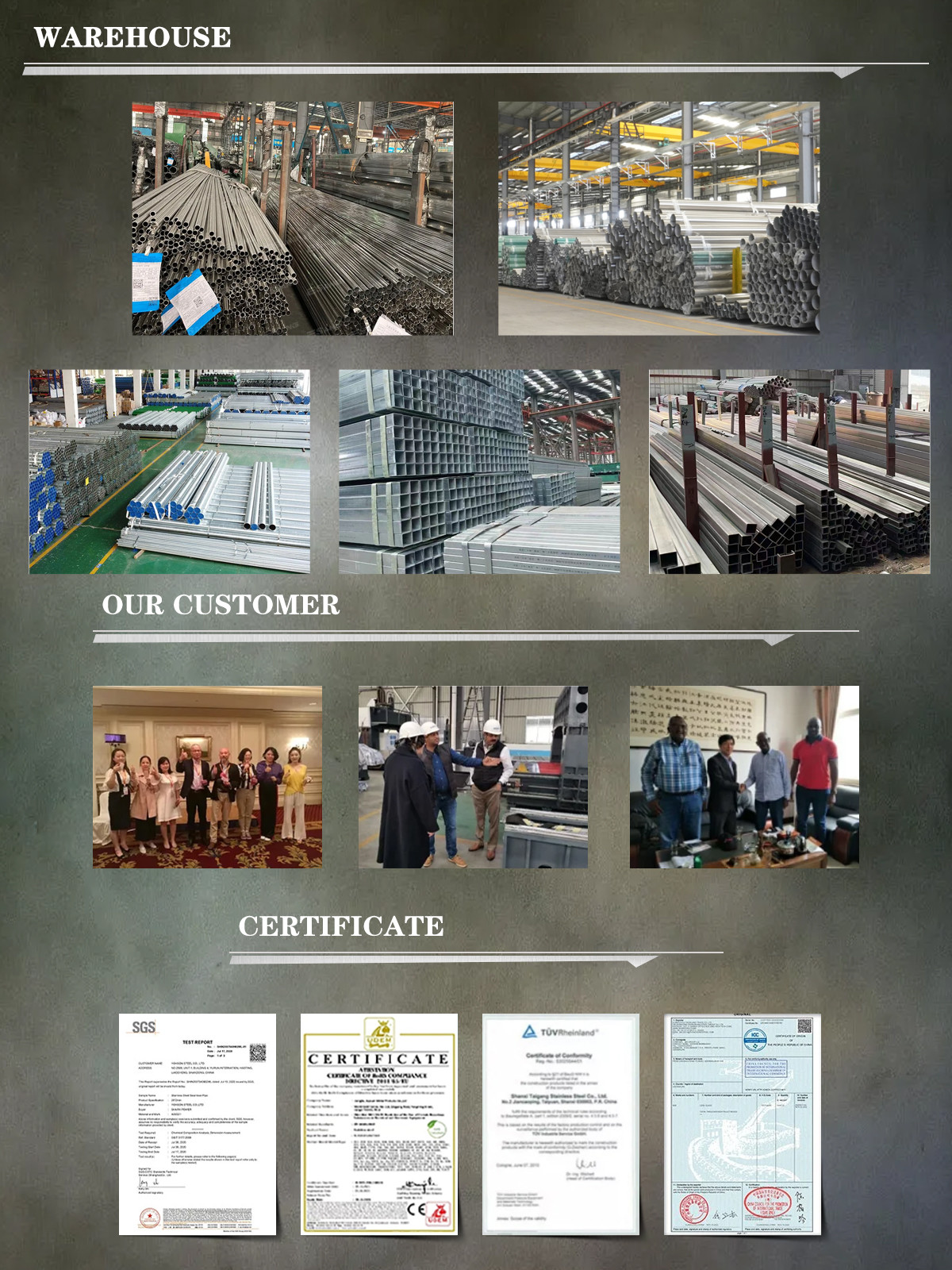 Astm Seamless Stainless Steel Tube Pipe Welded Type For Decoration