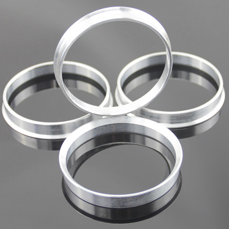 CNC Super Thin Aliuminum Wheel Hub Centric Rings With Anodize Coatings OD73.0 ID60.1