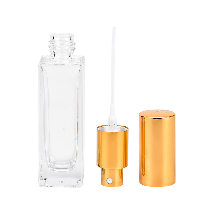 Small 15ml Refillable Glass Perfume Bottle With Aluminum Atomizer