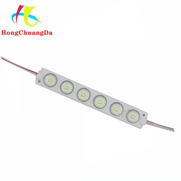 660lm 6w LED Module Strip Lights 3030 6 LEDs 12v Side View