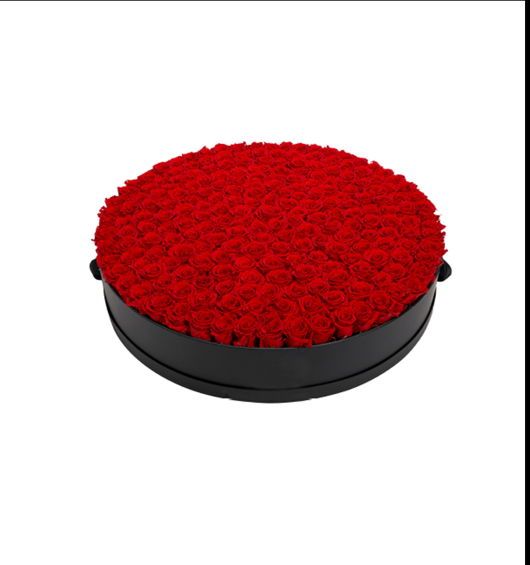 Valentine's Day Fresh Rose Bouquet Cardboard Cylinder Box for Customized Gift Packaging